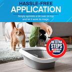 NonScents Cat Litter Deodorizer - Litter Box Odor Eliminator - Less Scooping Extends Kitty Litter Lifespan - Fragrance-Free Formula Eliminates Unpleasant Cat Odors – 8 Pound Bag