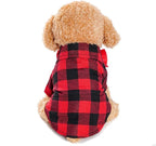 Tongcloud 3 Pack Plaid Puppy Cat Shirt - Cute Dog Shirts for Large Dogs and Cats - Birthday Party and Holiday Photo