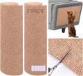 2 Pack Cat Scratch Furniture Protector Trimmable DIY Climbing Scratching for Indoor Couch Protector from Cat Claws, Walls and Tower Replacement (Beige, 15.7'' x 39.3'')
