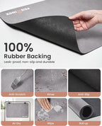 Cat Dog Food Mat, Rapid Water Absorption Dog Mat for Food and Water,100% Waterproof Cat Dog Bowl Mat, Pet Food Mat for Messy Drinkers to Protect Floors, Pet Accessories Supplies