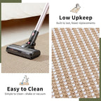Cat Scratcher Mat, 23.6"x 15.7" Natural Sisal Cat Scratch Mat with Velcro Tape, Scratching Rug Pad for Indoor Cats, Furniture Protector, Floor Carpet, Wall Pad, M, Beige