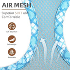 PUPTECK Dog Harness and Leash Set for Small Medium Dogs No Pull Step-in Soft Mesh Puppy Cat Vest Harnesses Reflective at Night, Sky Blue, M