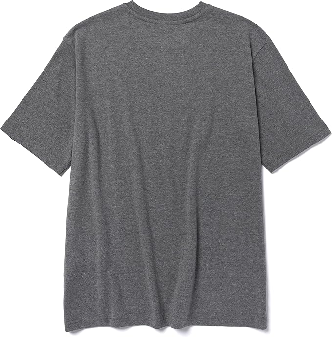 CAT Men's Trademark T-Shirts with Shape-Retention Rib Trim Spandex, Tagless Neck, and Cat Logo on Left Chest