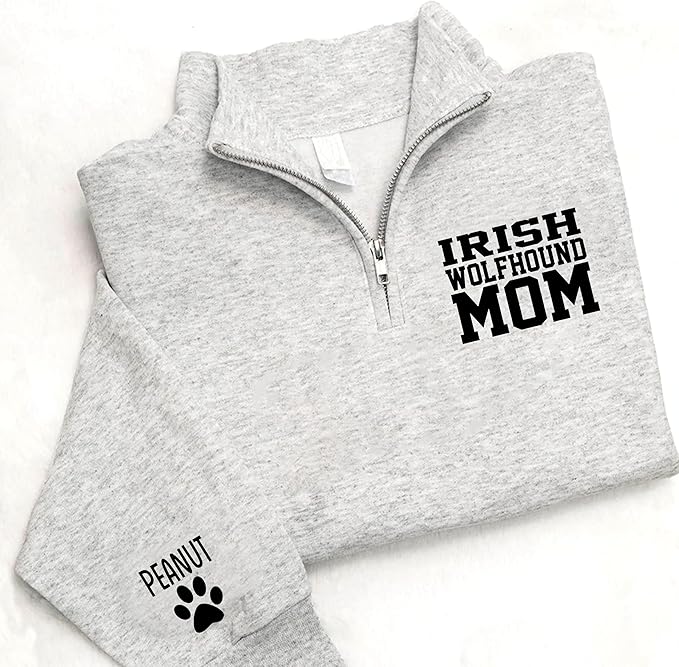 UrbanNEST Custom Dog Mom Sweatshirt, Cute & Cozy Gift for Dog Lovers, Perfect for Pet Moms