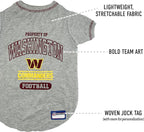 NFL Washington Commanders Dog T-Shirt Small. - Licensed Shirt for Pets Team Colored with Team Logos- Premium Stretchable Materials for The Comfort of Your Dog & Cat