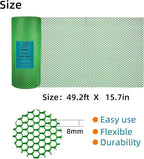 Pet & Garden Safeguard - 15.7IN x 49.2FT Roll - Green Plastic Netting, Multi-Use Decorative Fence for Poultry, Dogs, Rabbits,Chicken and Snake Barrier