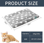 Dog Bed Mat, Reversible Crate Pad & Cute Dog Bed - Machine Washable Kennel Mat with Ultra Soft for Small Dogs & Cats