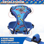 KOOLTAIL Cat Harness and Leash Set, Escape Proof for Safe Walking & Travel, Reflective Comfortable Easy Control Adjustable Kitten Harness for Boys&Girls Small Medium Large Cats Car M