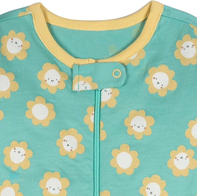 Onesies Brand Baby Girls' 4-pack Sleep 'N Play Footies Multi Pack
