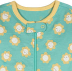 Onesies Brand Baby Girls' 4-pack Sleep 'N Play Footies Multi Pack