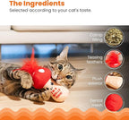 Catstages A Really Fungi Cat Kicker Toy with Catnip and Dental Mesh, Mushroom Shape, Plush and Feather Cat Toy for Kicking, Tossing, and Teeth Cleaning, Red