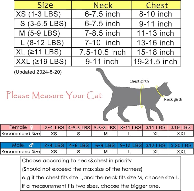 Kitty Harness and Leash for Walking Escape Proof Breathable Mesh Fabric, Solid Grey, X-Small, Adjustable Cat Walking Jackets, Padded Stylish Cat Vest