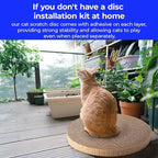 Round cat Scratcher Refill, 10 inch Diameter, 7/8 inch Thickness Scratcher Replacement Pads, Scratching Board Circle, Scratch pad, scratchers for Indoor Cats (1pcs)