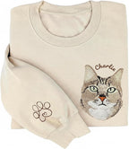NAZENTI Personalized Dog Mom Sweatshirt, Cat Lovers Gift, Matching Dog and Owner Sweater, Gift Christmas Memorial Birthday