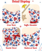Mioglrie Baby Girl Dress Summer Girl Clothes Infant Outfits Newborn Ruffle Sleeveless Sundress Cute Dresses for Girls