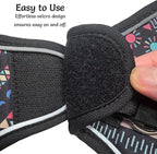 Step in Dog Harness and Leash Set, Reflective Adjustable No Pull Dog Harness for Small Medium Dogs Puppy and Cats, Soft Padded Mesh Vest Harnesses for Girl and Boy Pets(Black Bohemia,L)