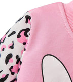 Little Girls Unicorn Outfits 2 Piece Kids Ruffle Sleeve Sweatshirt + Leggings Fall Leopard Clothing Sets 2-10 Years Old