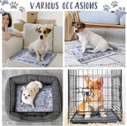 VitalCozy 2 Pack Self Warming Cat Mat Self Heating Pad Bed Reversible Machine Washable Reflects Body Heat Warm Thermal Pet Pad Crate Blanket for Feral and Indoor Cat (Dog Paw,21" X 14")