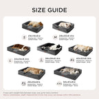 Bedsure XXL Orthopedic Dog Bed for Extra Large Dogs - Washable Giant Dog Cat Bed Waterproof, Comfort Dogs Couch Sofa with Washable Removable Cover, Pet Bed with Nonskid Bottom, Dark Grey, 52"
