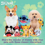 Disney for Pets Lilo and Stitch 18” Jumbo Plush Squeaker Dog Toy, Crinkle & Squeaky Pet Plushy, Cute Dog Toy Fans