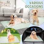 Tinideya 4 Pack Dog Cooling Mats with Storage Bags 40" x 28" Self Cooling Dog Pads Washable Foldable Pet Bed Mats Blankets for Pet Cat Summer Floor Indoor Outdoor Floor