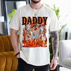 Custom Dad Shirt Personalized Picture T-Shirt for Men for New Dad Daddy Gift for Grandpa