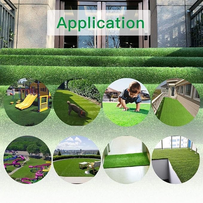 ALTRUISTIC Realistic Pet Artificial Grass for Dogs Indooor Outdoor Decor, 70 oz Extra-Heavy & Thick Garden Lawn Landscape Synthetic Grass Turf, Fake GrassTurf Mat Rug