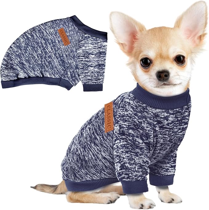 1 Pc Dog Sweaters for Small Dogs Girl Boy Winter Fleece Clothes Warm Soft Dog Sweatshirt Outfit for Dogs Cats Pet Apparel