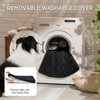 Bedsure ComfyFleece Dog Beds Large Sized Dog- Orthopedic Pet Beds for Crate with Removable Machine Cover, NOT Waterproof Egg Crate Foam Puppy Mat for Pets Up to 50 lbs, 35x22x2.8, NOT Chewproof