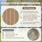 Natural Cork-Cat Scratch mat-Cat Scratch Pad Rug-cat Couch Protector-Scratch Furniture Protector for Post/Sofa/Floor-Wall Scratchers for Indoor-Carpets Scratching-Stretching- Kitty Gifts-Brown