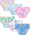 Girls and Toddlers 100% Cotton Underwear Tagless Soft Panties Size 2-3T,4-5T,6,8,10,12 (6-Pack)