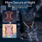 TwoEar Cat Harness and Leash, Soft Dog Vest Harness Adjustable, Breathable Mesh Step-in Puppy Walking Jacket Reflective Easy Control for Extral Small Pets for Outdoor Walking (XXXS, Pink)