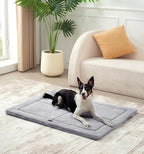 MADE 4 PETS Dog Crate Pad Bed for Large Dogs, Washable & Reversible, Anti-Slip Kennel Mat for Cozy Sleeping, Soft Fluffy Dog Bed for Indoor & Outdoor Use, 36"x27", Gray