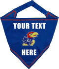 Pets First NCAA Kansas Jayhawks Personalized Tie Around Bandana for Dogs & Cats, Size Small/Medium. Custom Dog Bandana Scarf Bib for Pet Cat Dog. The Ultimate Game-Day & Party Customizable Bandana