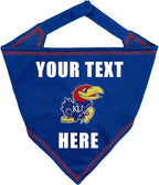 Pets First NCAA Kansas Jayhawks Personalized Tie Around Bandana for Dogs & Cats, Size Small/Medium. Custom Dog Bandana Scarf Bib for Pet Cat Dog. The Ultimate Game-Day & Party Customizable Bandana