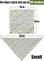 ARING PET Dinosaur Dog Bandanas, Summer Kerchief Triangle Bibs Scarf for Puppy Small Medium Large Boy Girl Dogs Cats-S