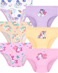Girls and Toddlers 100% Cotton Underwear Tagless Soft Panties Size 2-3T,4-5T,6,8,10,12 (6-Pack)