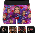 M YESCUSTOM Custom Faces Funny Short Briefs Gift for Husband Underwear