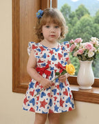 Mioglrie Baby Girl Dress Summer Girl Clothes Infant Outfits Newborn Ruffle Sleeveless Sundress Cute Dresses for Girls