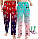 Custom Pajama Pants for Women Men, Personalized 67 Name Photo PJ Family Six Seven Matching Sleep Bottoms Birthday Xmas Gifts