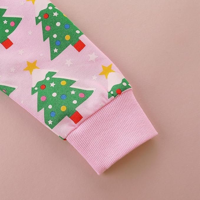 Bumeex Toddler Girl Sweatshirt Clothes Outfit,Cotton Crewneck Christmas Clothing