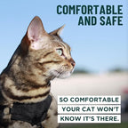 Houdini™ Escape Proof Cat Harness and Leash Set by OutdoorBengal – Orange, Large Cat Harness for Walking Big Cats