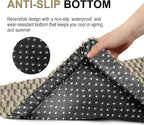 Dog Bed Crate Mat, Soft Durable Washable Anti-Slip Kennel Pad for Dogs & Cats, Reversible (Light Gray, L(35"*23"*1.5"))
