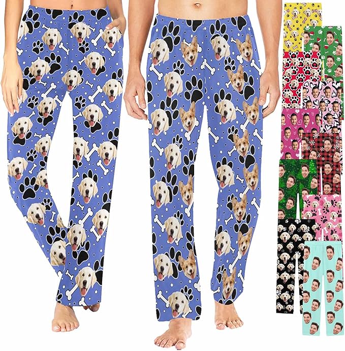 Custom Pajama Pants Customized Pajamas For Men Women Funny Xmas Pjs
