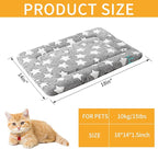 Dog Bed Mat, Reversible Crate Pads for Small/Medium/Large Dogs & Cats Sleeping, Portable & Soft, Dog Beds Crate Pad (Grey, XS(18"*14"*1.5"))