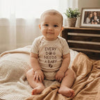 COUPLEHOODIES Personalized Baby Onesie Bodysuit – Custom Embroidery Gift for Pregnancy Reveal Baby Shower or First Grandchild
