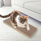 PrimePets Cat Scratcher Cardboard for Indoor Cats, 3 in 1, Cat Scratch Pad with Box, Cat Scratching Board, Reversible Corrugated, Furniture Protector, Catnip Included