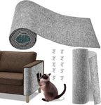 Cat Scratch Couch Furniture Protector,Trimmable Self-Adhesive Cats Claws Scratch Pads, Sisal DIY Climbing Couch Protector for Scratch Post Cat Tree Replacement Indoor(Light Gray, 78.7"x15.8")