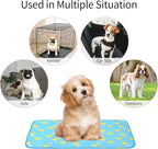 NACOCO Summer Pet Cooling Mat - Cat Dog Cushion Pad Sleeping Cool Ducks Comfortable Soft for Pets Kids and Adults (Blue Duck, M)