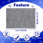 23.6x15.8 Couch Wall Corner Protection for Indoor Cats,Anti Scratch Furniture Protector from Cats Scratching,Trimmable Climbing Cat Scratcher Pad Play Mat Easy Use for Cat Board/Door/Carpet